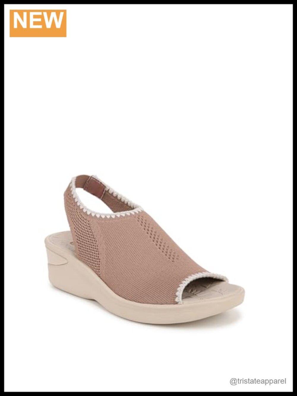 Wedge Sandal Slingback Peep Toe Stretch Fabric Comfort